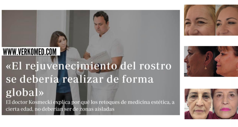 «El rejuvenecimiento del rostro se debería realizar de forma global» El doctor Kosmecki explica por qué los retoques de medicina estética, a cierta edad, no deberían ser de zonas aisladas. 